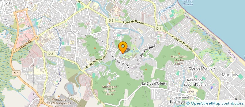 localisation de l'entreprise CULTURE PLURIELLE  CAYENNE