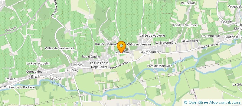 localisation de l'entreprise CULTURE POULENC  NOIZAY