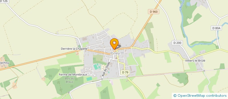 localisation de l'entreprise CULTURE RURALE ET SAVOIRS PARTAGES EN FORET D'ORIENT (C.R.E.S.P.E.F.O.)  PINEY