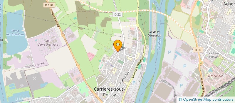 localisation de l'entreprise CULTURE, SPORT ET PLAISIR 78 à CARRIERES-SOUS-POISSY