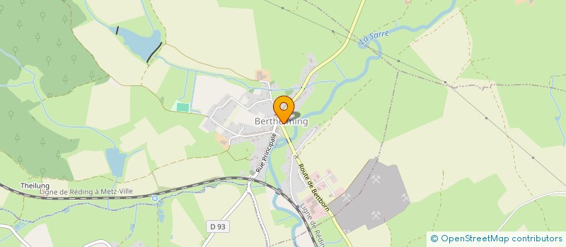 localisation de l'entreprise CULTURE SPORT JEUNESSE  BERTHELMING