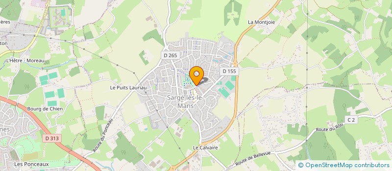 localisation de l'entreprise CULTURE SPORTS ET LOISIRS DE SARGE LES LE MANS à SARGE-LES-LE-MANS