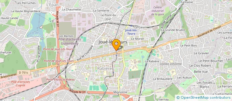 localisation de l'entreprise CULTURE SUD à JOUE-LES-TOURS