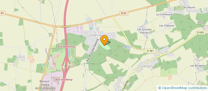 localisation de l'entreprise CULTURE SUR MESURE  VILLEROY