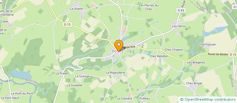 localisation de l'entreprise CULTURE TON PATRIMOINE  BETETE