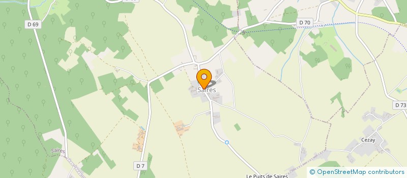 localisation de l'entreprise CULTURE TOURISME HISTOIRE ET PATRIMOINE  SAIRES
