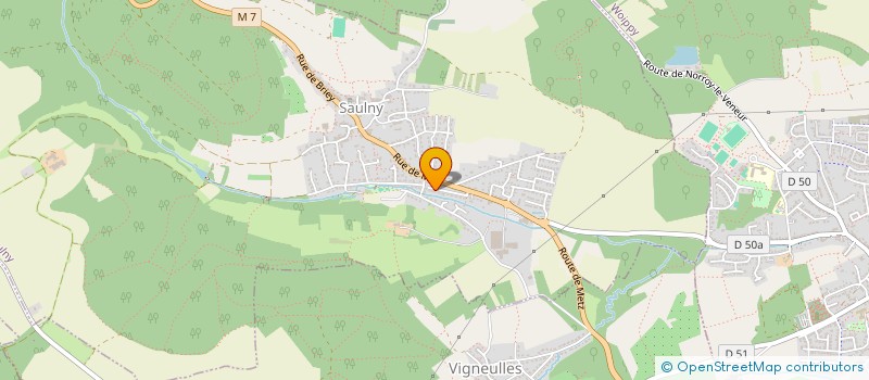 localisation de l'entreprise CULTURE URBAINE  SAULNY