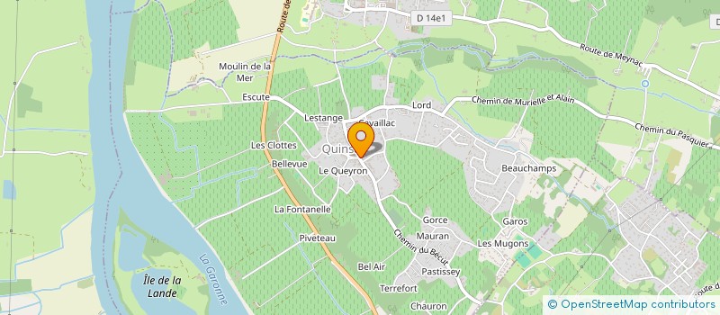 localisation de l'entreprise CULTUREL à QUINSAC