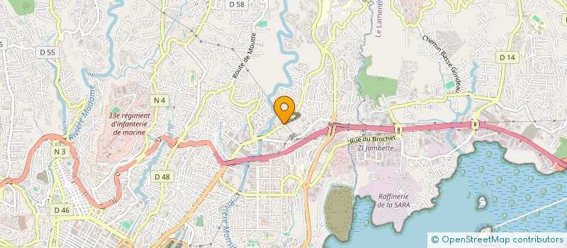 localisation de l'entreprise CULTURELLE AU COEUR DE LA FAMILLE  FORT-DE-FRANCE