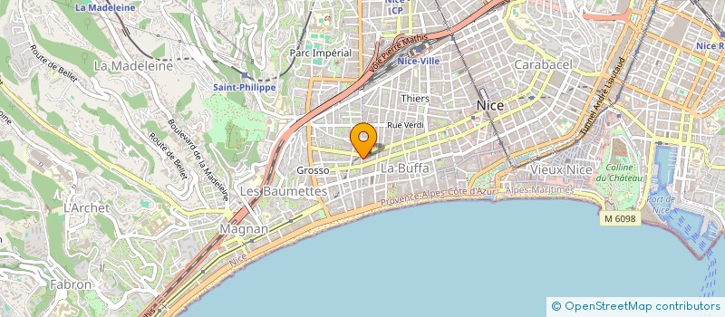 localisation de l'entreprise CULTURELLE CONSTELLATION  NICE