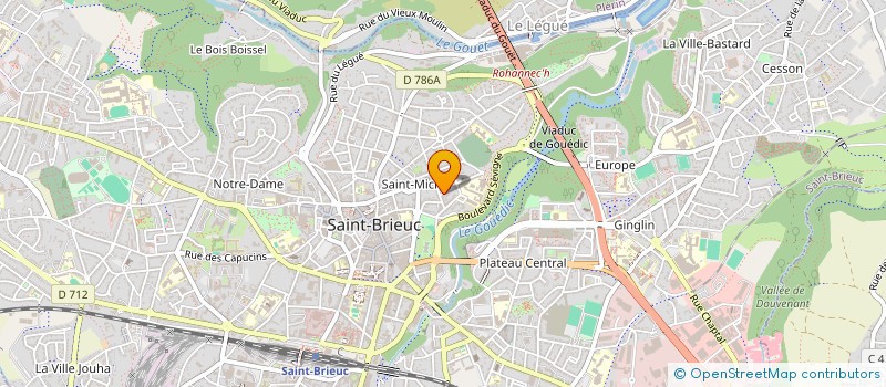 localisation de l'entreprise CULTURELLE DE LA JEUNESSE INTERNATIONALE à SAINT-BRIEUC