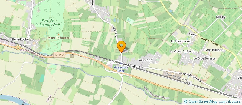 localisation de l'entreprise CULTURELLE ET SPORTIVE BRESILIENNE GINGA CAPOEIRA  MONTLOUIS-SUR-LOIRE