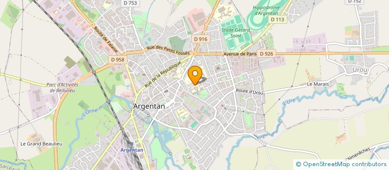 localisation de l'entreprise CULTURELLE ET SPORTIVE ECOLE M.PAGNOL à ARGENTAN