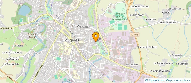 localisation de l'entreprise CULTURELLE MAGHREB FOUGERES  FOUGERES