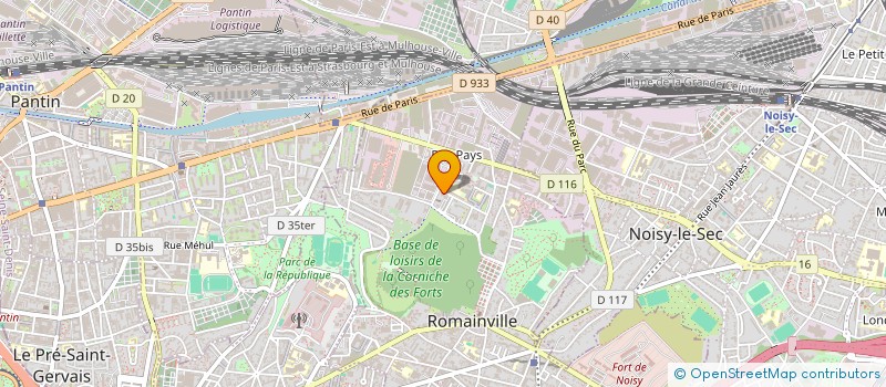 localisation de l'entreprise CULTURELLES PRODUCTION à ROMAINVILLE
