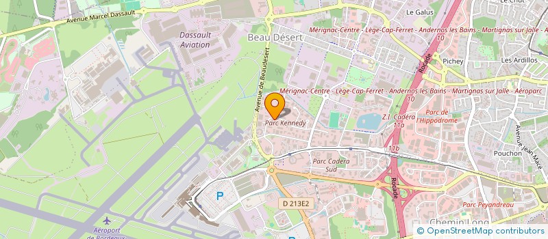 localisation de l'entreprise CULTUREPROD à MERIGNAC
