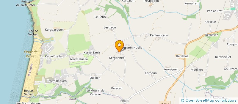 localisation de l'entreprise CULTURES CORNIC MICHEL  PLOEVEN