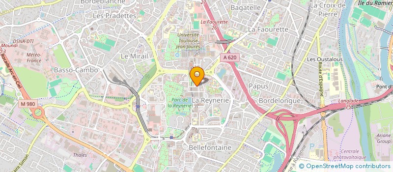 localisation de l'entreprise CULTURES DU COEUR 31 à TOULOUSE