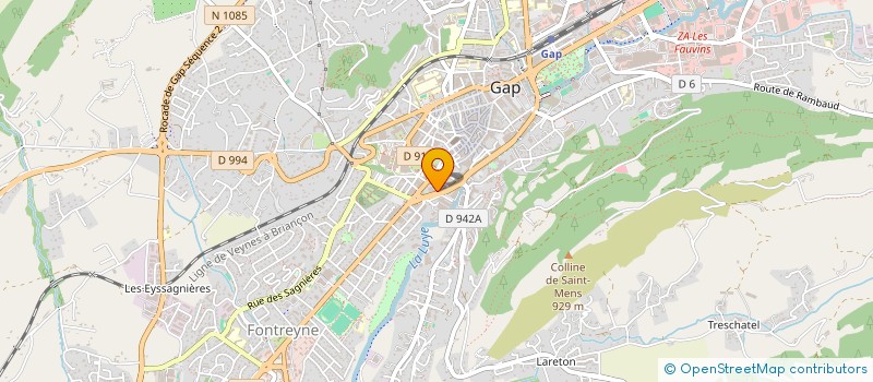 localisation de l'entreprise CULTURES DU COEUR ALPES DU SUD  GAP