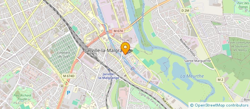 localisation de l'entreprise CULTURES DU COEUR LORRAINE à JARVILLE-LA-MALGRANGE
