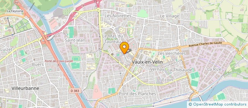 localisation de l'entreprise CULTURES ELLES  VAULX-EN-VELIN