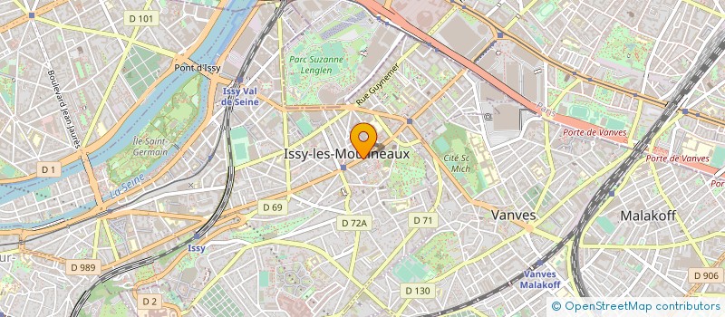 localisation de l'entreprise CULTURES LOISIRS ANIMATIONS DE LA VILLE ISSY LES MOULINEAUX à ISSY-LES-MOULINEAUX
