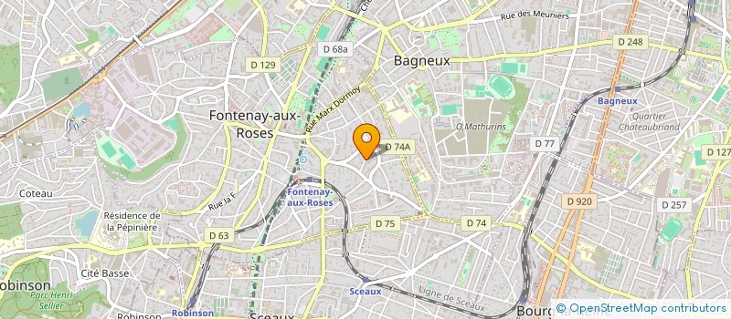 localisation de l'entreprise CULTURES PARTAGEES - CAROTTES ET VILLES à FONTENAY-AUX-ROSES