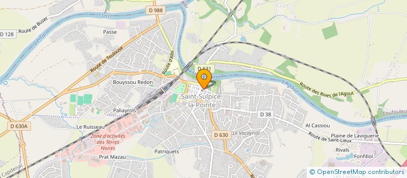 localisation de l'entreprise CULTURES SANS FRONTIERES à SAINT-SULPICE-LA-POINTE