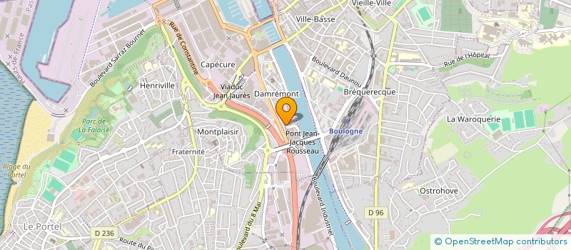 localisation de l'entreprise CULTURISME CLUB BOULONNAIS à BOULOGNE-SUR-MER