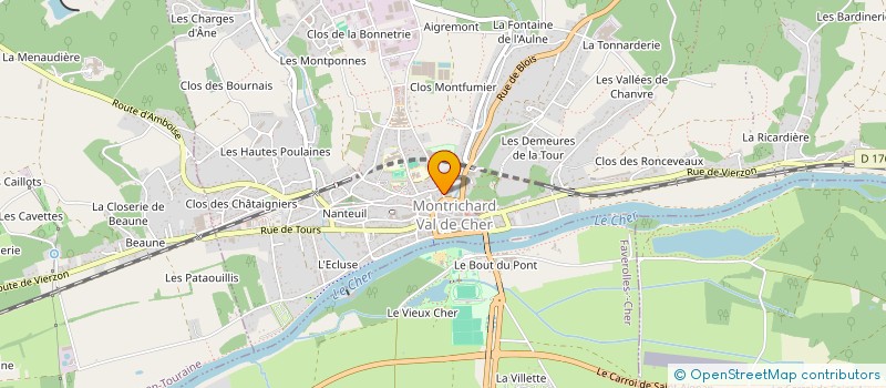 localisation de l'entreprise CULTURONS ENSEMBLE  MONTRICHARD VAL DE CHER