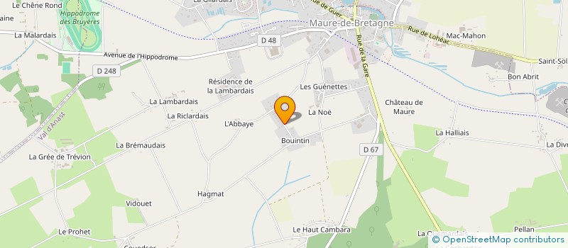 localisation de l'entreprise CUMA AFF ET VILAINE à VAL D'ANAST