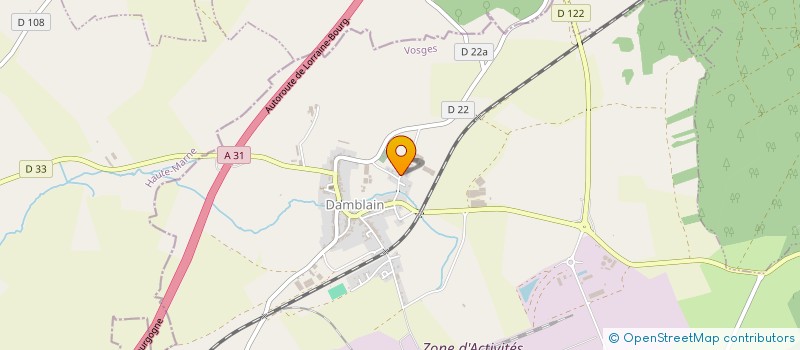 localisation de l'entreprise CUMA AGRI FOURRAGE 88  DAMBLAIN