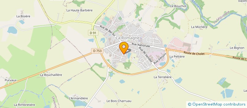 localisation de l'entreprise CUMA ALLIANCE à LA ROMAGNE