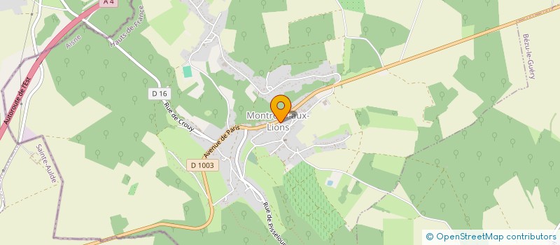 localisation de l'entreprise CUMA ANTIGELEE DE CROUTTES à CROUTTES-SUR-MARNE
