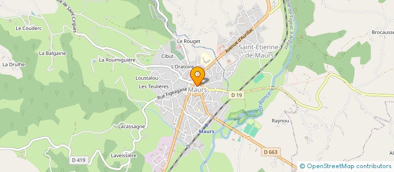 localisation de l'entreprise CUMA ARBO 15 à MAURS