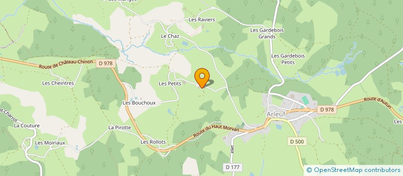 localisation de l'entreprise CUMA ASSAINISSEMENT DE CORANCY à ARLEUF