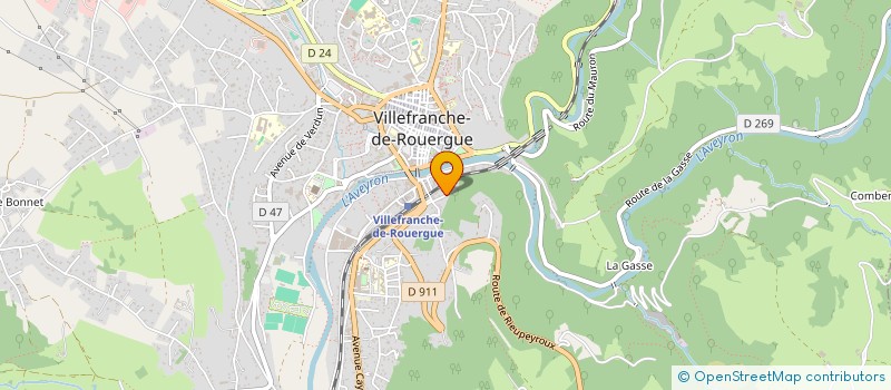 localisation de l'entreprise CUMA ATELIER DE TRANSFORMATION COLLECTIF DU GRAND VILLEFRANCHOIS  VILLEFRANCHE-DE-ROUERGUE