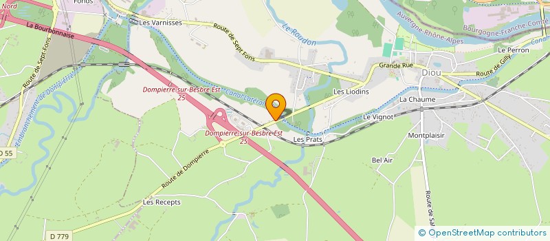 localisation de l'entreprise CUMA AVICOLE DU PONT DE LA BESBRE à DOMPIERRE-SUR-BESBRE