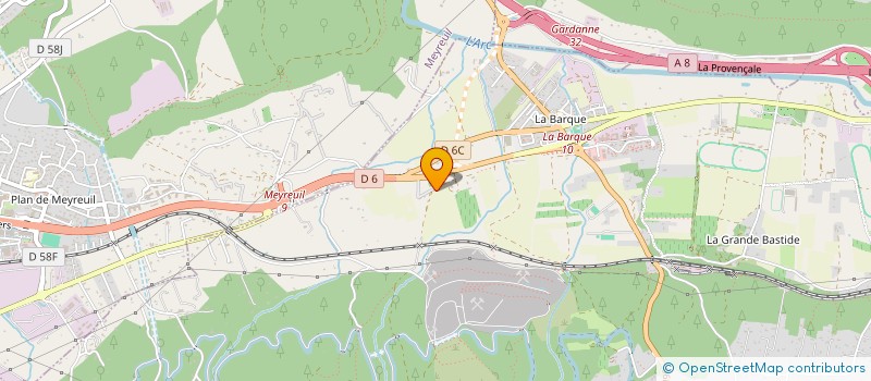 localisation de l'entreprise CUMA BASSES TERRES HAUT DE L'ARC  FUVEAU