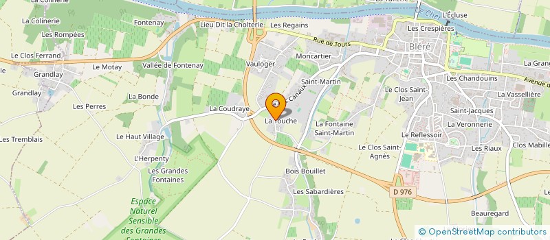 localisation de l'entreprise CUMA BEAUCHENE DE BLERE à BLERE