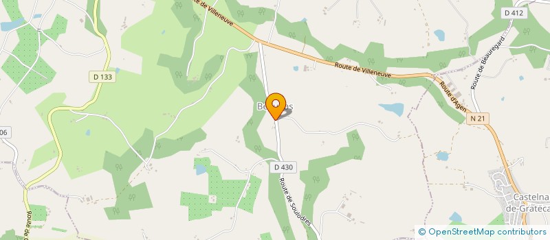 localisation de l'entreprise CUMA BEAUGAS SOULODRES AVENIR  BEAUGAS