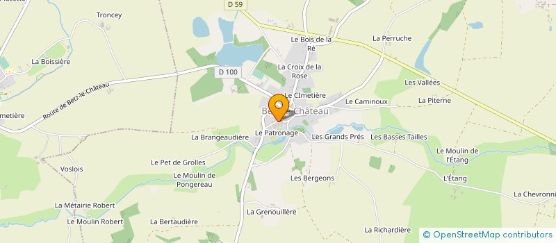 localisation de l'entreprise CUMA BETZ PELLE à BETZ-LE-CHATEAU