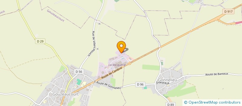 localisation de l'entreprise CUMA BIO TERRITOIRES  GOUZEAUCOURT