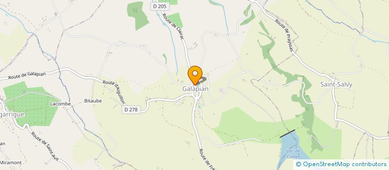 localisation de l'entreprise CUMA CANTONALE DU PAYS DES SERRES  GALAPIAN