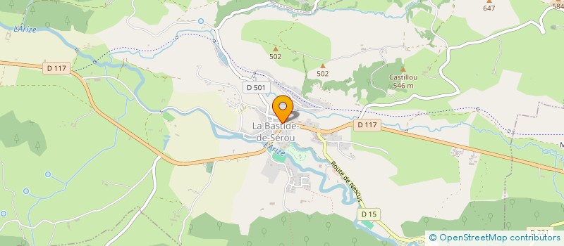 localisation de l'entreprise CUMA CHARCUTERIE FERMIERE DES SERONAIS à LA BASTIDE-DE-SEROU