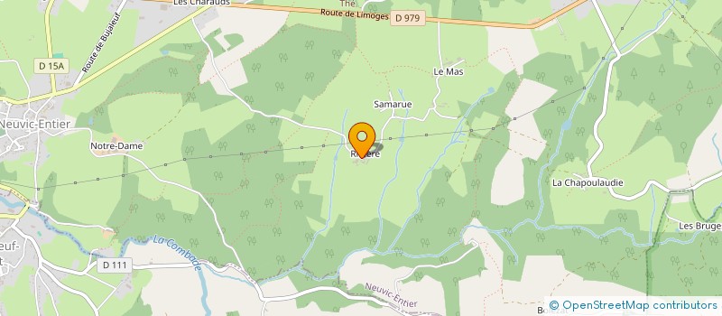 localisation de l'entreprise CUMA CHATEAUNEUF LA FORET-NEUVIC ENTIER à CHATEAUNEUF-LA-FORET