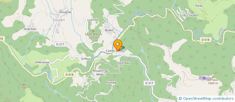 localisation de l'entreprise CUMA COMMUNALE D'HERBE D'ALEU à ALEU