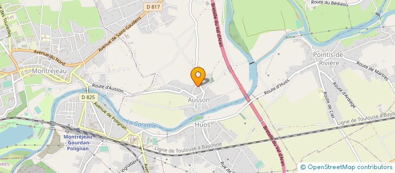 localisation de l'entreprise CUMA D'ACCUEIL D'AUSSON à AUSSON