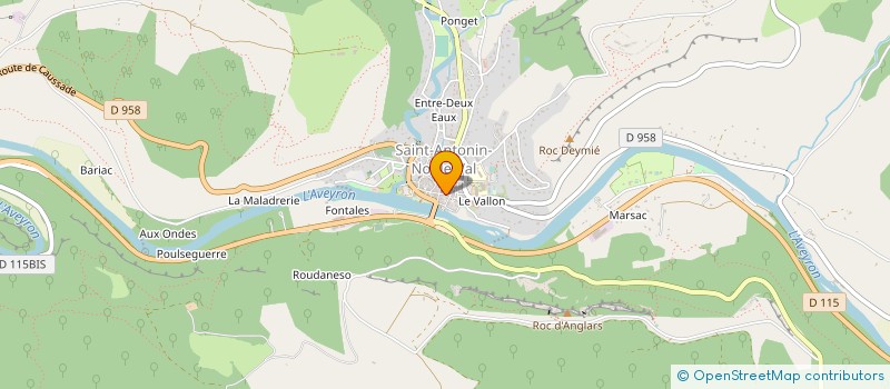 localisation de l'entreprise CUMA D'ACCUEIL DE CAZALS  CAZALS