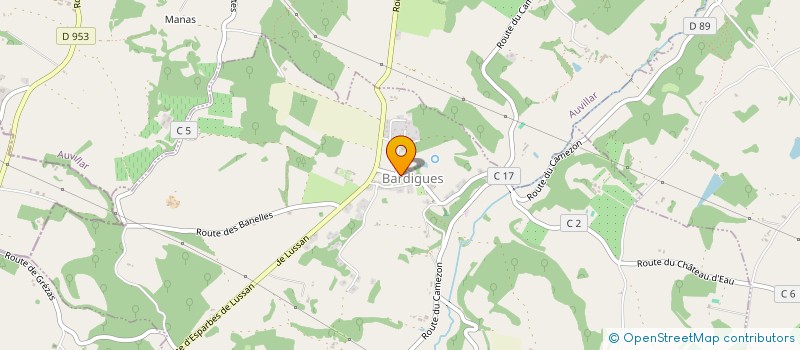 localisation de l'entreprise CUMA D'ACCUEIL DU CAMUZON  BARDIGUES